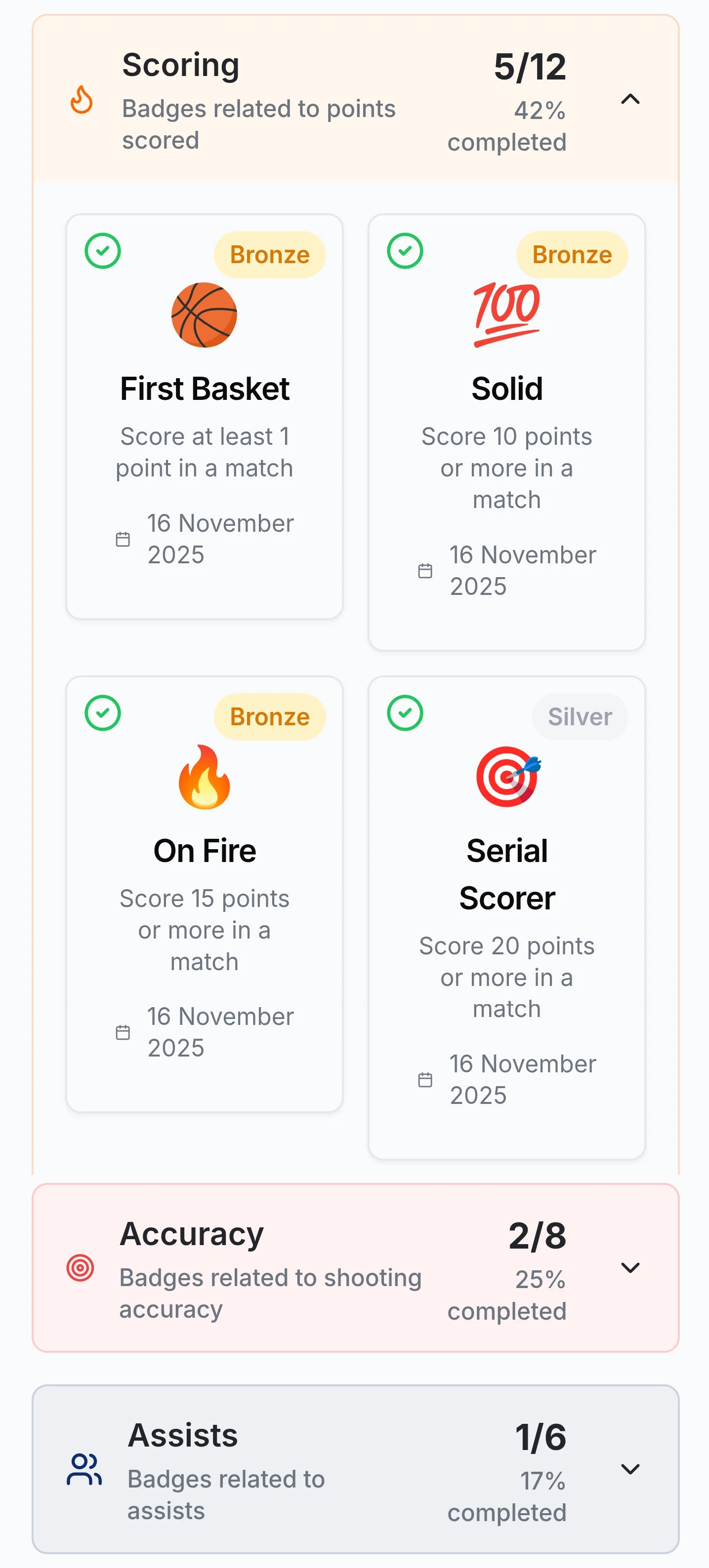 80+ badges to unlock