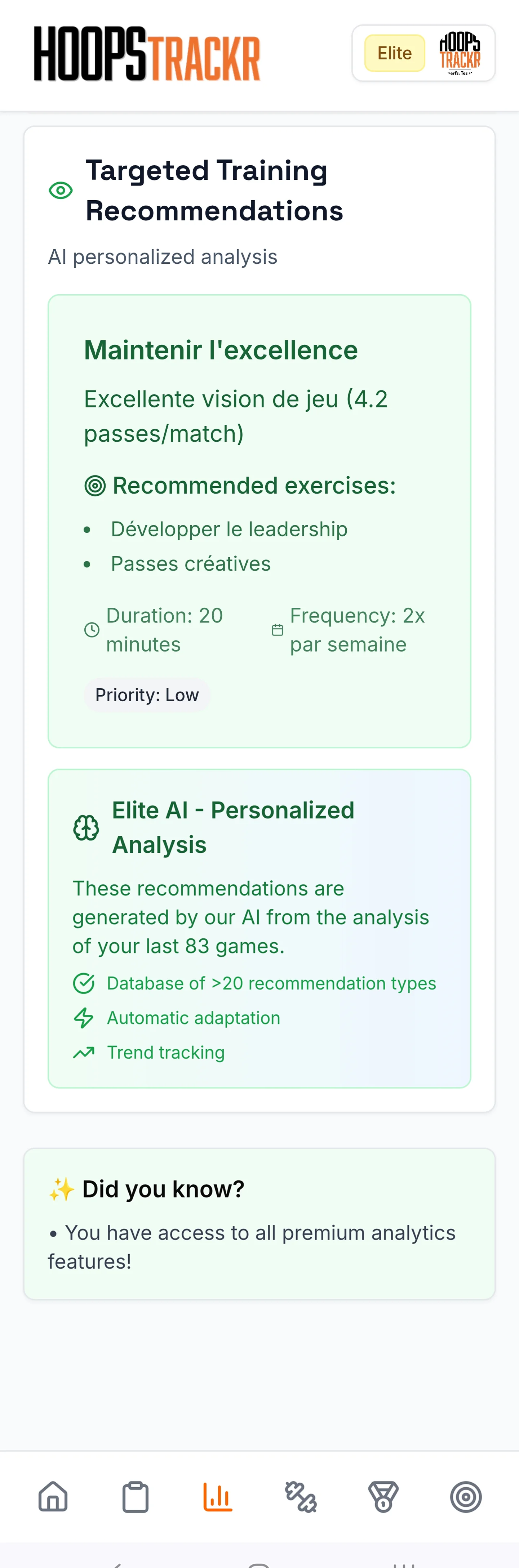 Advice tailored to YOUR game