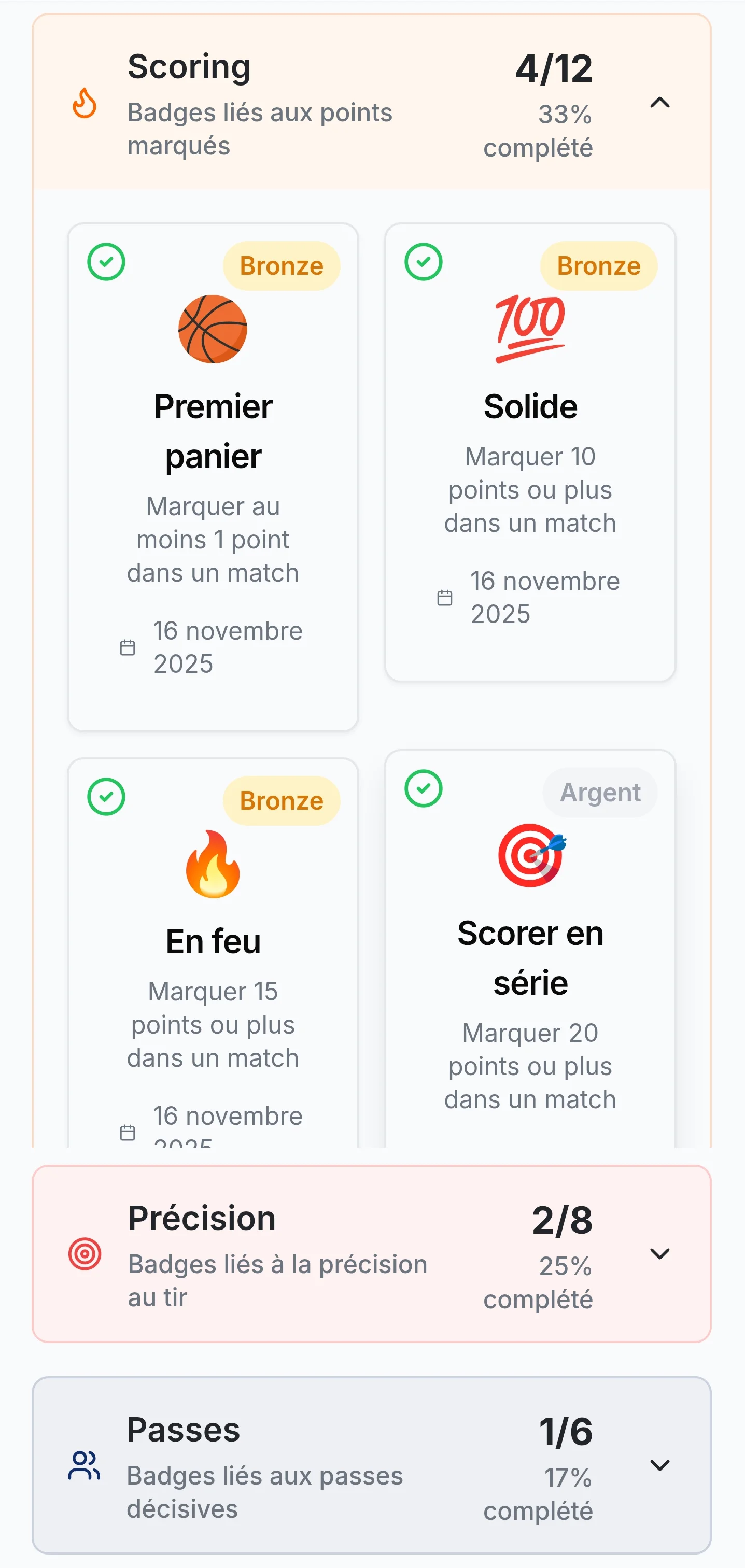 Chaque match célébré automatiquement