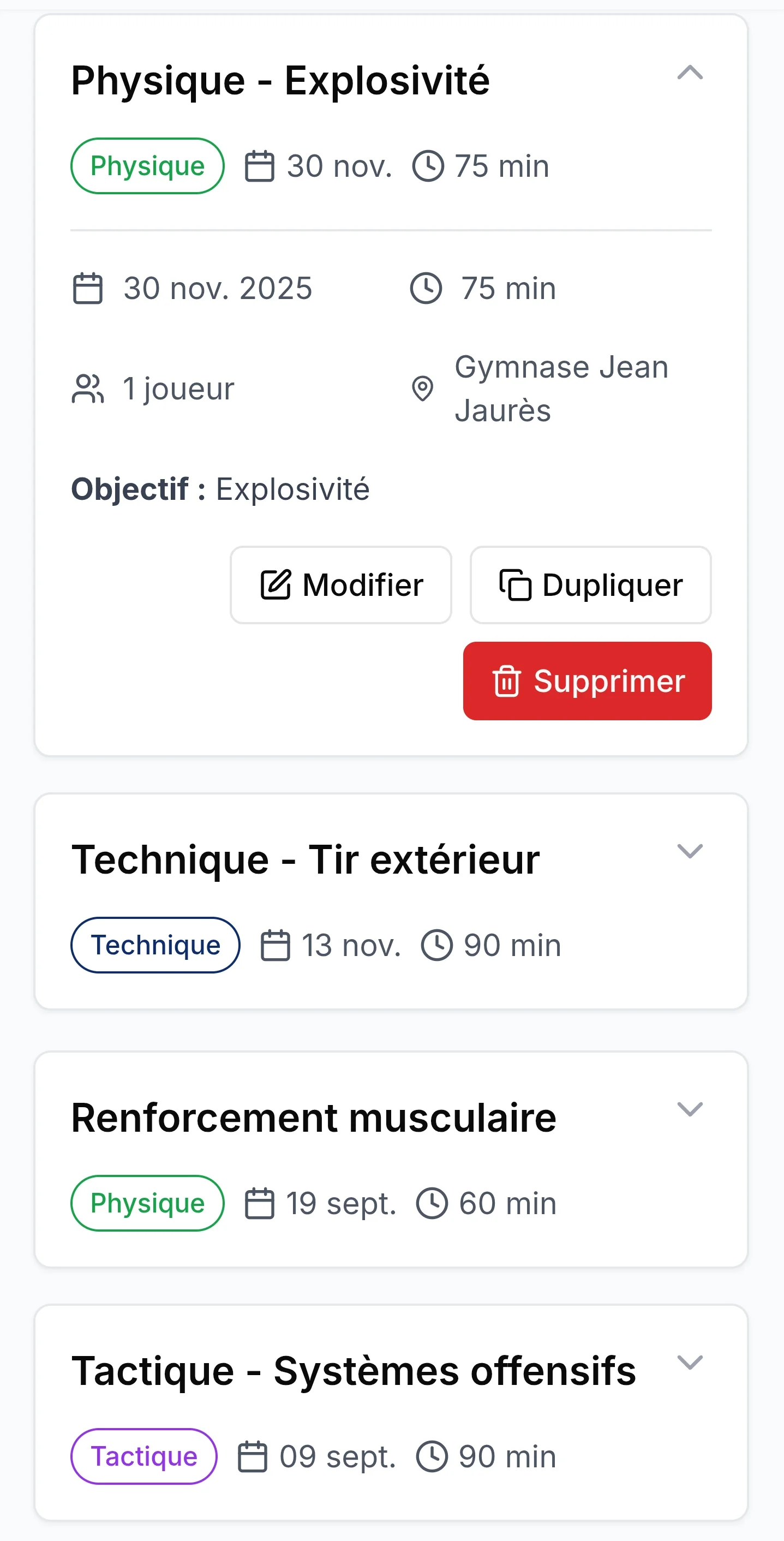 Une bibliothèque de 25+ exercices de pro